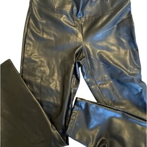 LAUNDRY by Shelli‎ Segal Faux Leather Leggings Size XL  Sleek Shiny Skinny